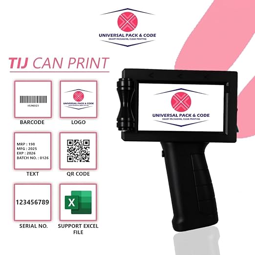 UNIVERSAL SEAL G20+ 25.4mm Portable Handheld Inkjet Printer | Large Format Batch Coding Machine for MRP, Expiry, Barcode & QR Code Printing | Industri - Image 4