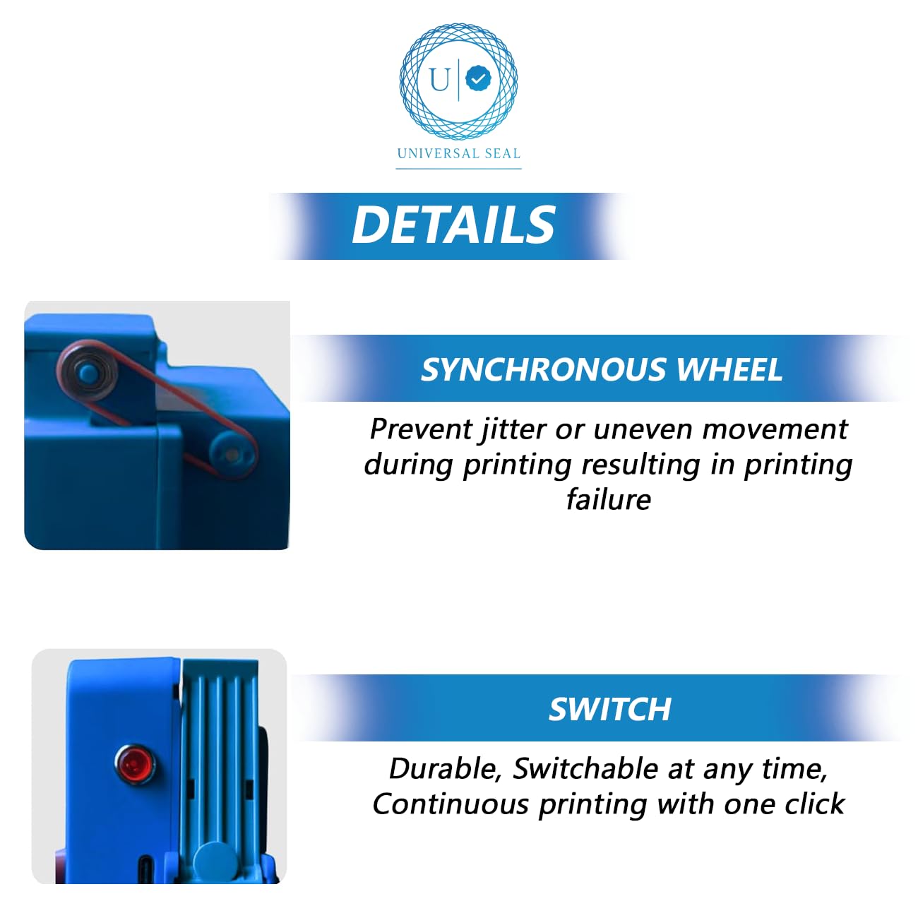 UNIVERSAL SEAL TIJ Thermal Handheld Mini Printer Pro | Portable Wireless Inkjet Printing Machine for Labels, Barcodes, Logos & Batch Coding - Image 5