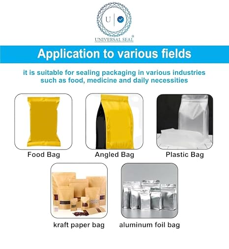 UNIVERSAL SEAL 5KG Continuous Band Sealing Machine | Heavy Duty Pouch Sealer with High Load Conveyor | Adjustable Speed & Temperature Sealer for Plast - Image 3