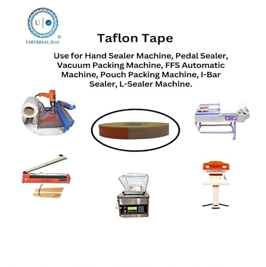 UNIVERSAL SEAL Adhesive Teflon Tape Roll For Packaging of Sealing Machine Spare Parts | Adhesive Tape, Heating Tape, Heat Masking Tape, Industrial Coa - Image 3