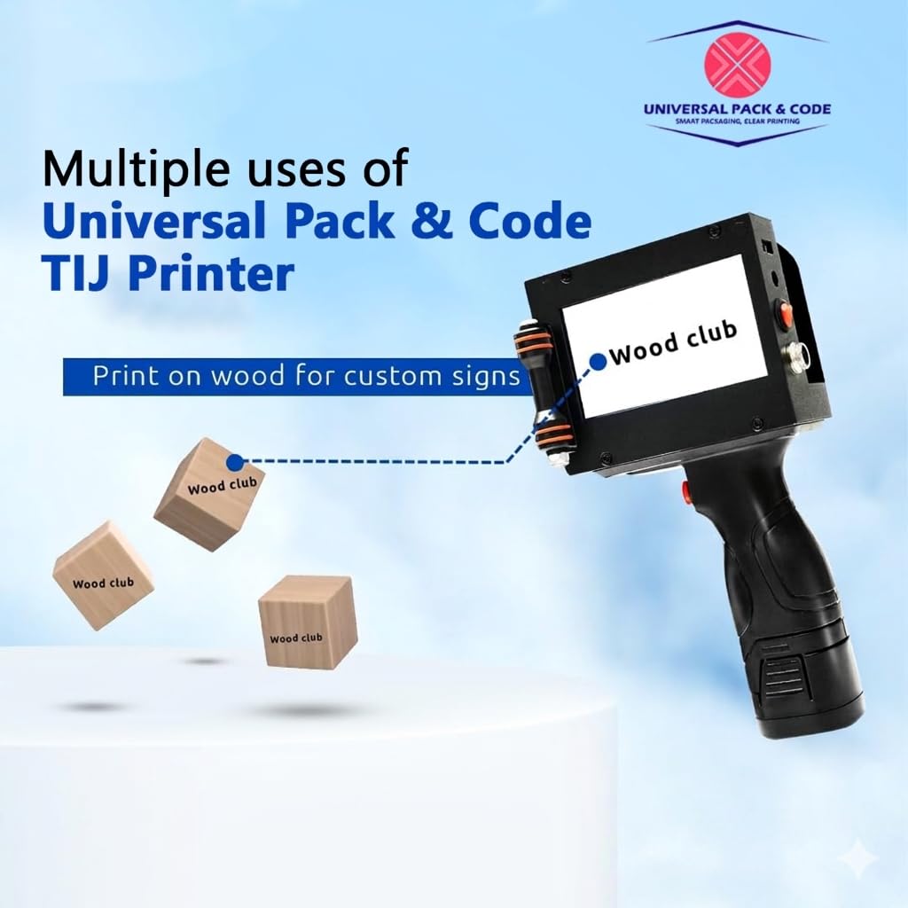 Universal Seal 50mm Handheld Thermal Inkjet Printer | Large Character Portable Coding Machine with Solvent Ink Cartridge | Prints Date, MRP, Batch, Ba - Image 5