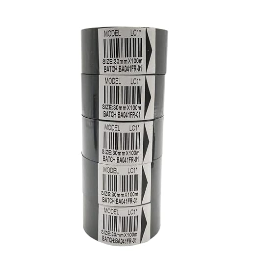 UNIVERSAL SEAL Hot Stamp Ribbon 30mm x 100m (Black) | Thermal Transfer Ribbon for Date Coder, Batch Coding & MRP Printing | Compatible with Hot Stamp  - Image 2