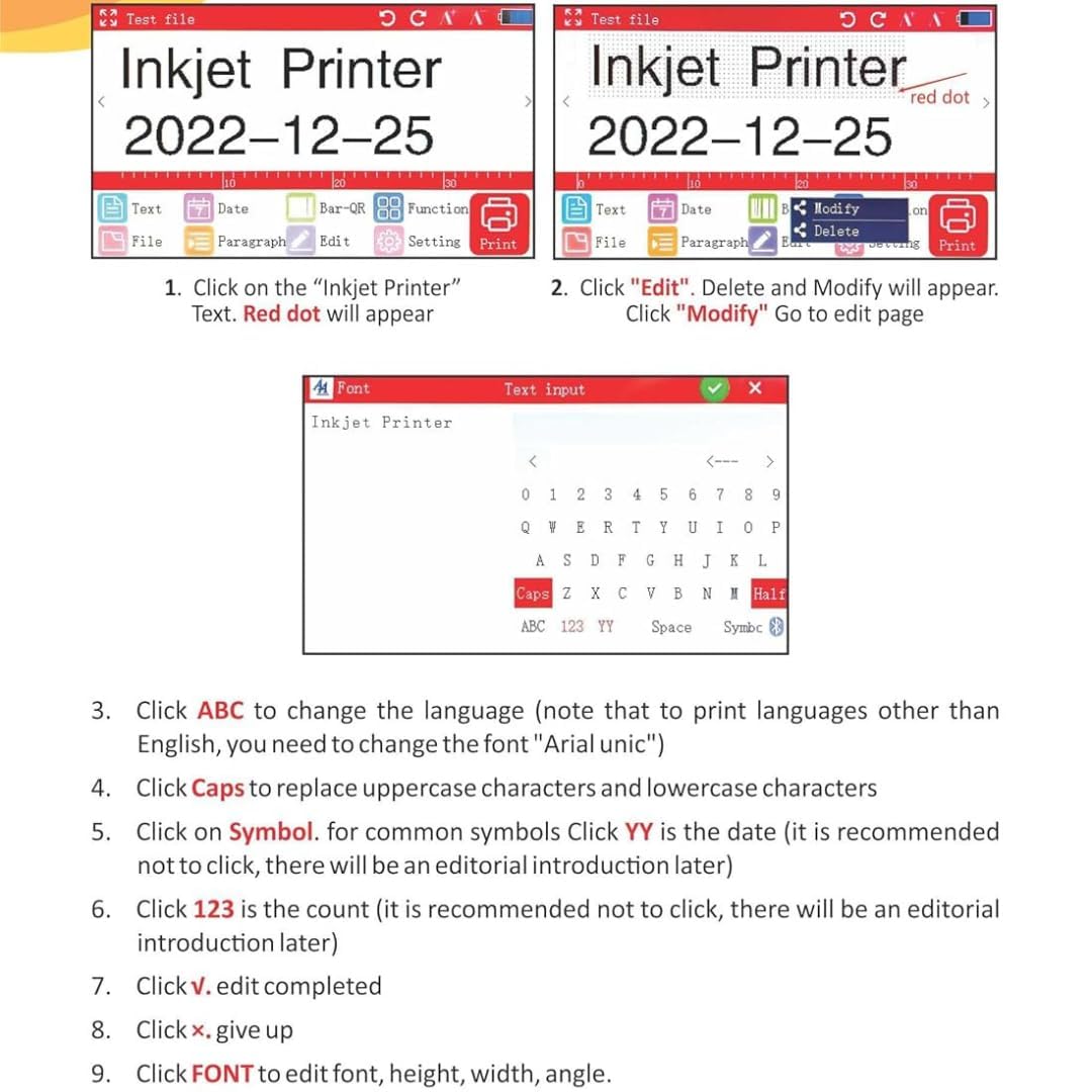 UNIVERSAL SEAL 12.7mm Handheld Smart Date Coder TIJ Inkjet Printer | Batch Code, Logo, MFG & Expiry Printing Machine for Plastic Bottles & Labels - Image 6