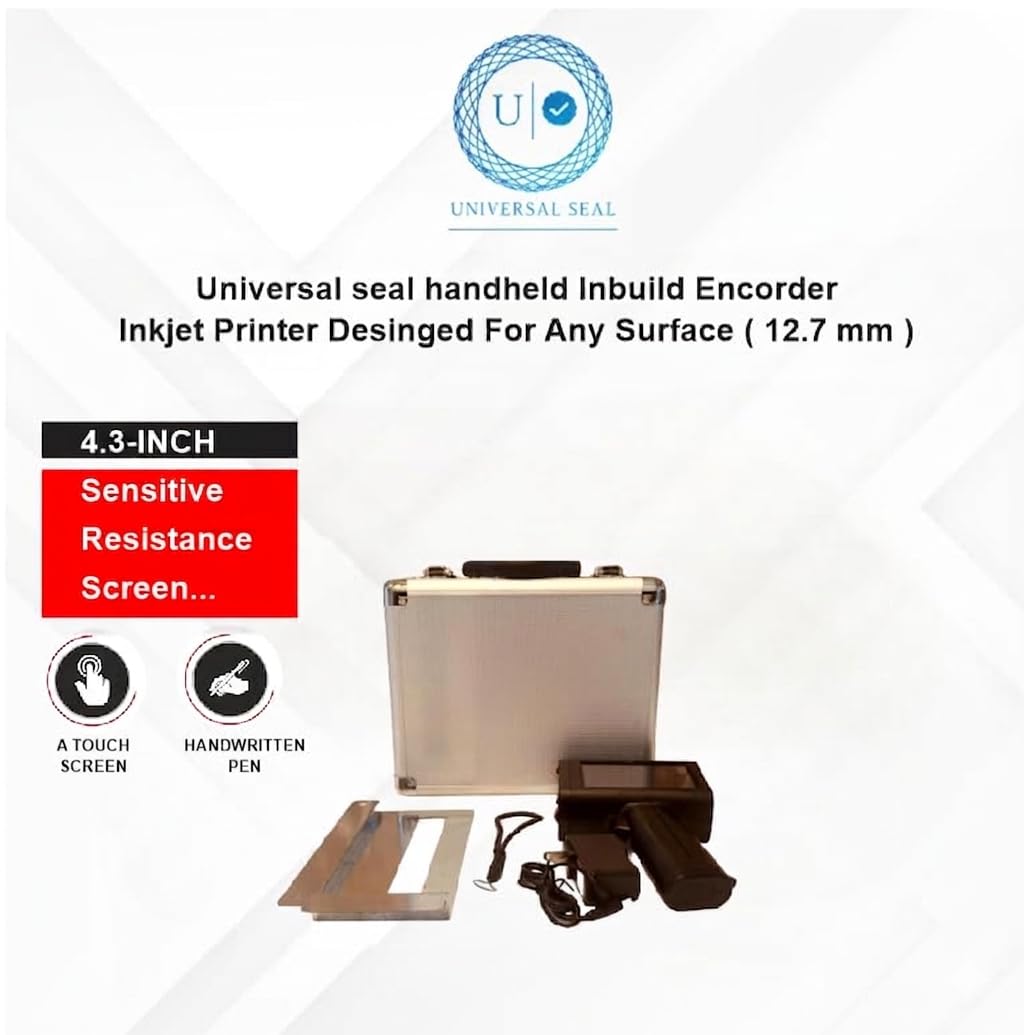 UNIVERSAL SEAL Advance 12.7mm Handheld Thermal Inkjet Printer with Built-in Encoder, Portable Batch Coding Machine for Date, Logo, Barcode & QR Code P - Image 4