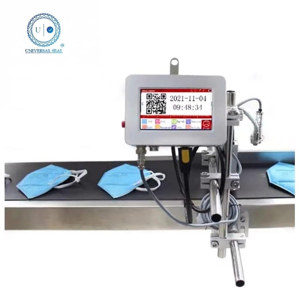 UNIVERSAL SEAL 5-Inch Display Online Automatic Industrial Thermal TIJ Printer 12.7mm | High-Speed Coding Machine for Expiry Date, Batch No., Barcode,  - Image 5