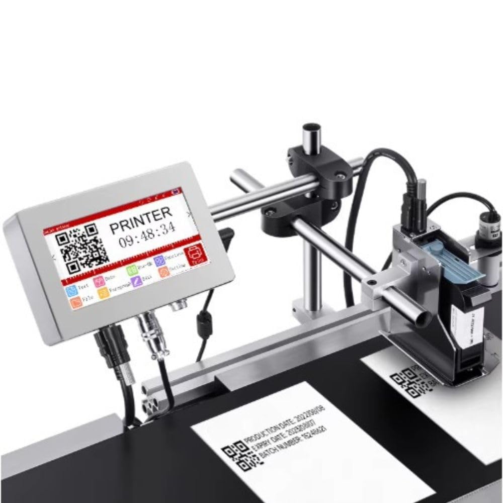 UNIVERSAL SEAL 25mm Automatic Batch Coding Printer | 5-Inch Touchscreen High-Resolution Inkjet Printing Machine for Expiry Date, MRP, Batch No., Barco - Image 4