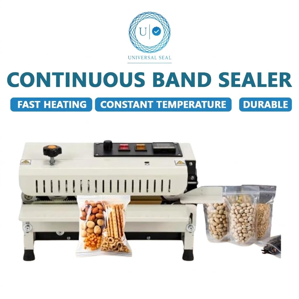 UNIVERSAL SEAL Mini Continuous Band Sealer - Efficient Sealing Solution For Packaging | Portable Heat Sealing Machine - Image 3