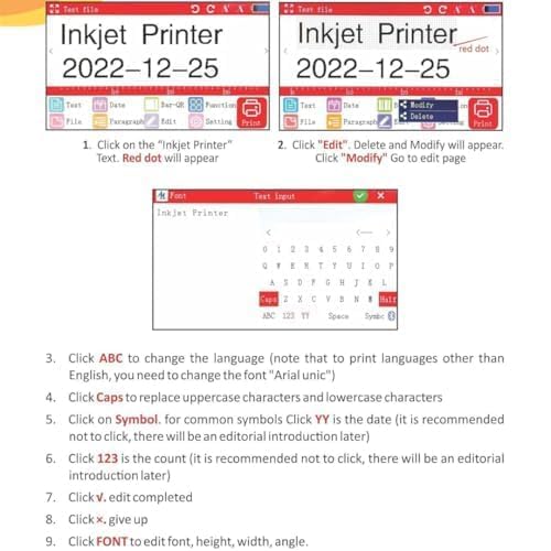 UNIVERSAL SEAL 12.7mm G20+ Handheld Thermal Inkjet Printer | Portable Batch Coding Machine for Date, MRP, Barcode Printing | Solvent Ink Cartridge | I - Image 6