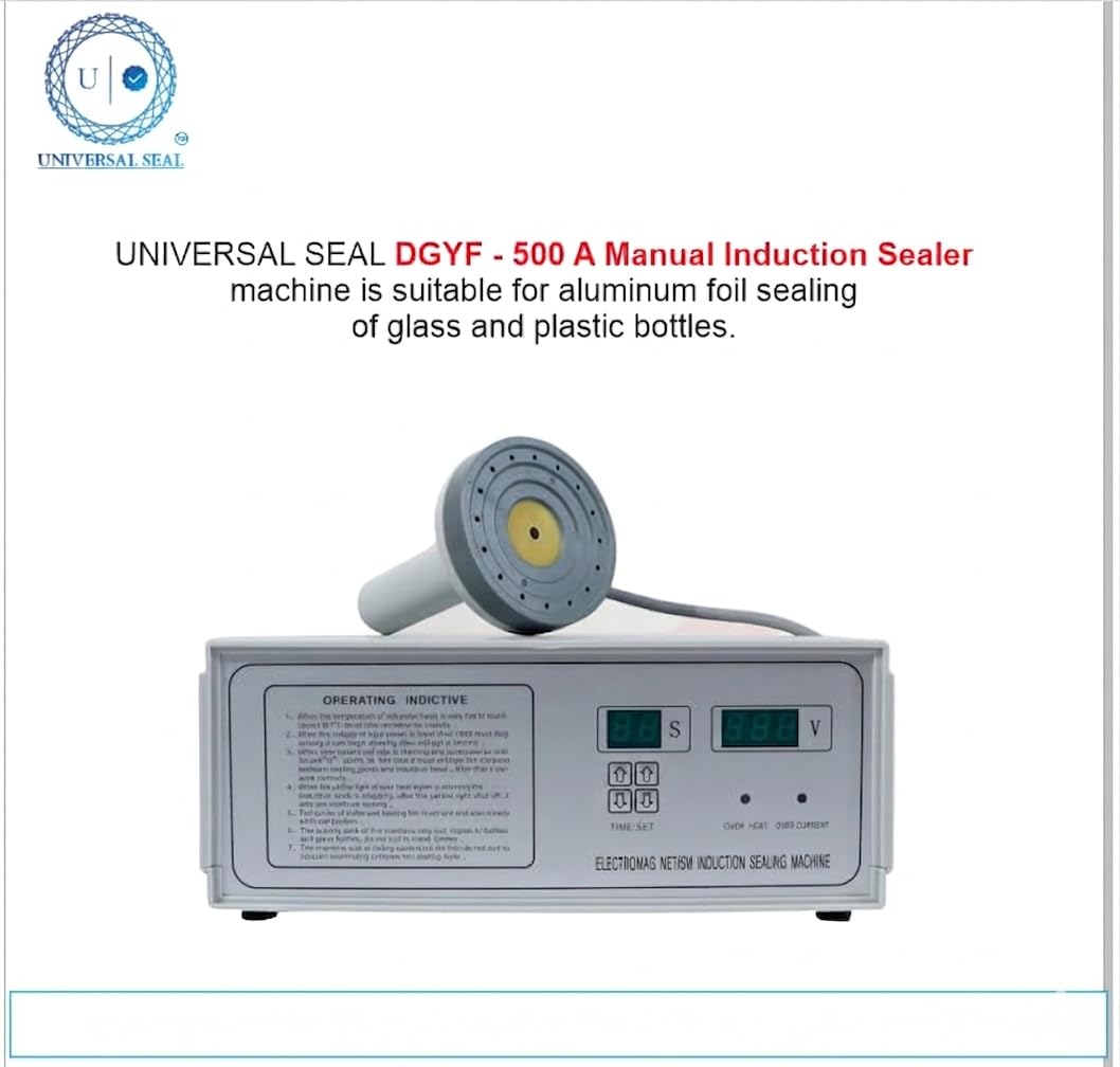 UNIVERSAL SEAL 500A Induction Sealing Machine | 20–100mm Cap Foil Sealer | Compact Handheld Induction Bottle Sealer for Leak-Proof & Tamper-Evident Pa - Image 2