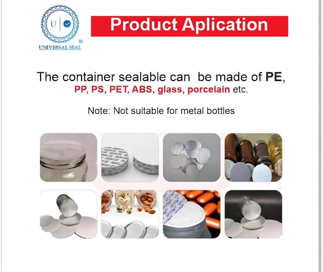 UNIVERSAL SEAL 500A Induction Sealing Machine | 20–100mm Cap Foil Sealer | Compact Handheld Induction Bottle Sealer for Leak-Proof & Tamper-Evident Pa - Image 3