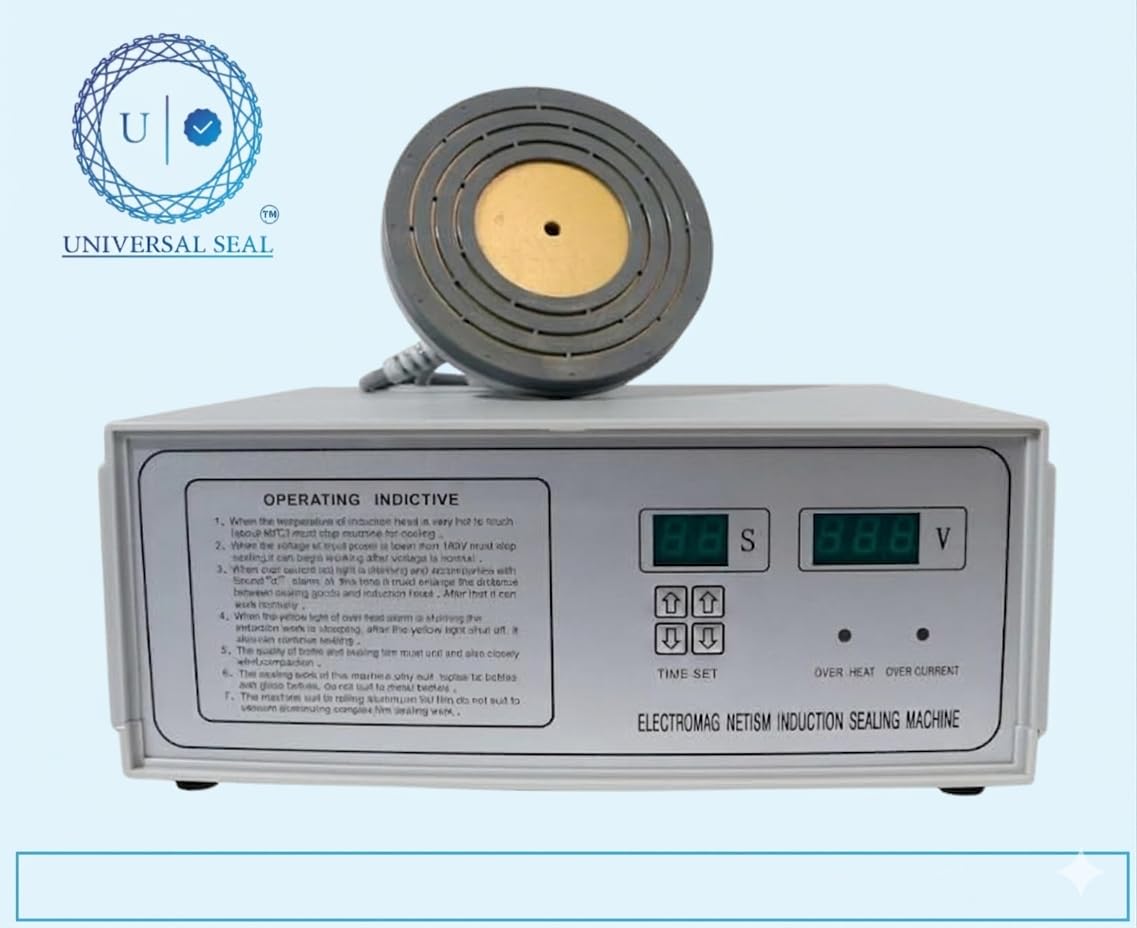 UNIVERSAL SEAL 500A Induction Sealing Machine | 20–100mm Cap Foil Sealer | Compact Handheld Induction Bottle Sealer for Leak-Proof & Tamper-Evident Pa - Image 4