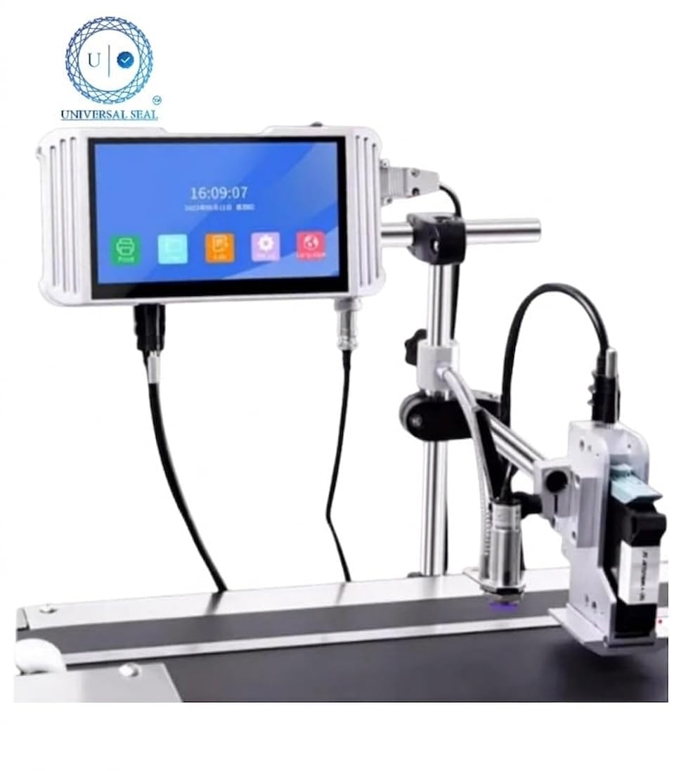 UNIVERSAL SEAL 12.7mm Online Thermal Inkjet Printer | 7-Inch Touchscreen TIJ Printing Machine for Batch Codes, Expiry & Manufacturing Dates | High-Res - Image 3