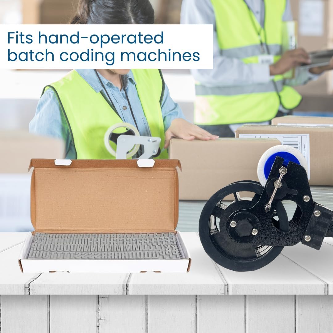 UNIVERSAL SEAL 25mm Rubber Letter Set for Handy Coder Machine | Alphanumeric Stamping Set for Manual Batch Coding & Marking | Durable Rubber Type Codi - Image 4