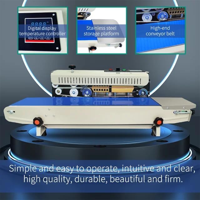 UNIVERSAL SEAL Band Sealer Machine for Plastic, PP, Laminated, Silver & Paper Pouches | Continuous Heat Sealing Machine for Plastic Bag & Industrial P - Image 6