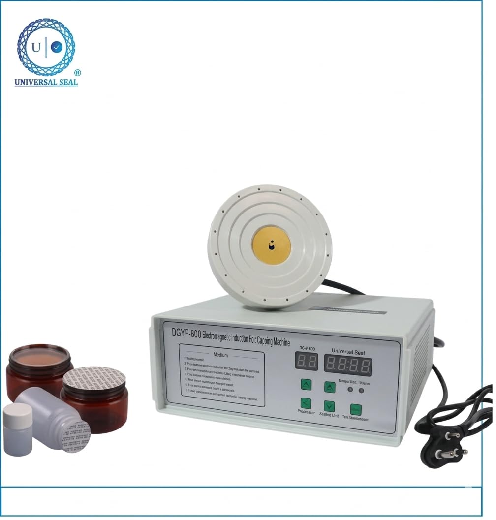 UNIVERSAL SEAL 600C Induction Cap Sealing Machine | Heavy-Duty Foil Sealer for 20-100mm Caps | Leak-Proof Sealer for Pharmaceutical, Cosmetic, Beverag - Image 2