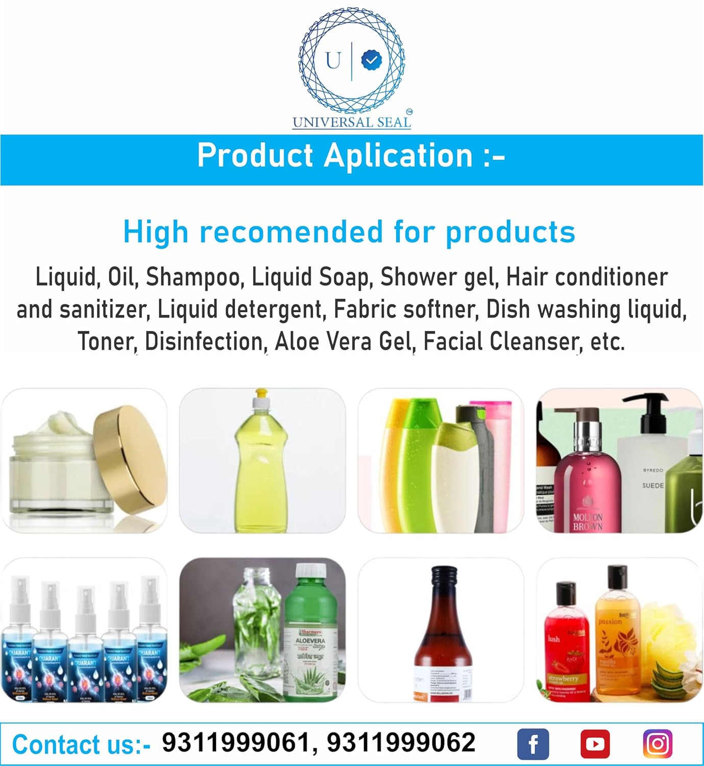 UNIVERSAL SEAL Pneumatic Liquid Filling Machine | 50ml–500ml Single Head Filler | Precision Liquid Packaging Machine for Bottles & Containers - Image 5