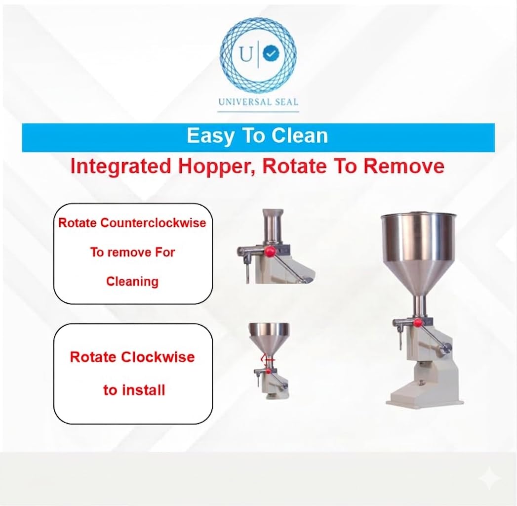 UNIVERSAL SEAL Manual Filling Machine Filling 5-50ml Filling Bottler Filler(A03) - Image 2