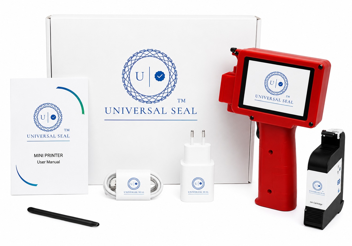 UNIVERSAL SEAL Advance 12.7mm Handheld TIJ Printer with Inbuilt Encoder | Professional Batch Coding Machine - Image 2