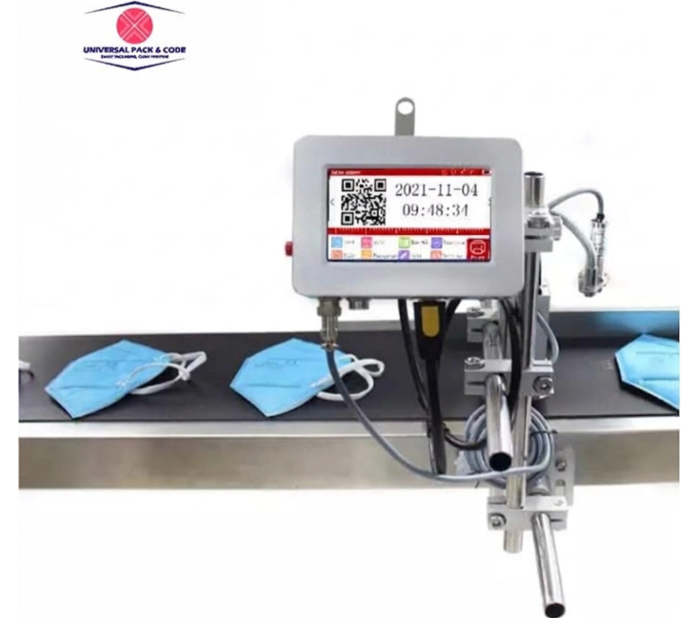 UNIVERSAL SEAL 5-Inch Display Online Automatic TIJ Printer | High-Speed Continuous Inline Batch Coding Machine (With Cartridge Kit) - Image 2
