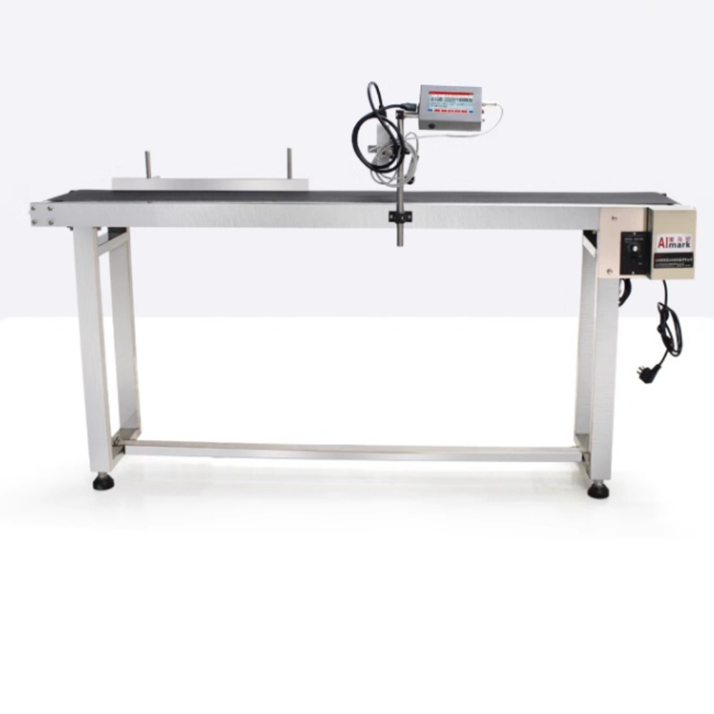 UNIVERSAL SEAL Electric 53 x 8 Inch Automatic Conveyor Belt Machine | High-Speed Heavy Duty Tracking Stand For Inkjet Printers - Image 1