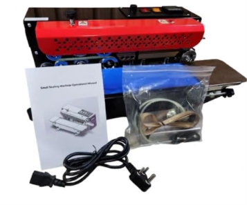 UNIVERSAL SEAL FR-900M Mini Continuous Band Sealer Machine with Conveyor | Portable Heat Sealing Machine for Plastic & Laminated Pouches  - Image 2