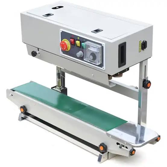 UNIVERSAL SEAL 3kg MS Vertical Continuous Band Sealer Machine with Stand | 500W Heavy-Duty Automatic Pouch Sealer - Image 1
