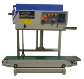UNIVERSAL SEAL 5kg MS Vertical Continuous Band Sealer Machine with Stand | Heavy-Duty Automatic Pouch Sealing Machine - Image 1