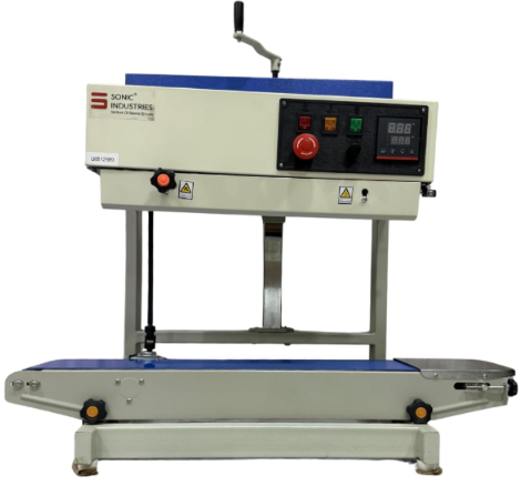UNIVERSAL SEAL 5kg Heavy Duty Horizontal Continuous Band Sealing Machine | Automatic Pouch Sealer with High Load Conveyor - Image 1