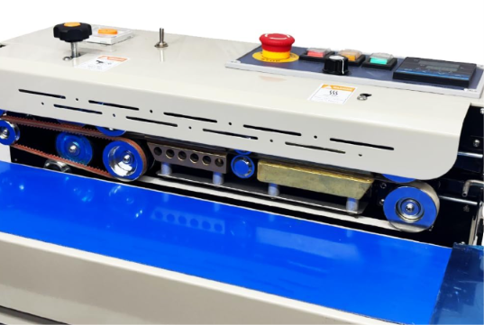 UNIVERSAL SEAL Heavy Duty Continuous Horizontal MS Band Sealer with Nitrogen Flushing Kit | 10mm Seal Width Automatic Packaging Machinc - Image 3