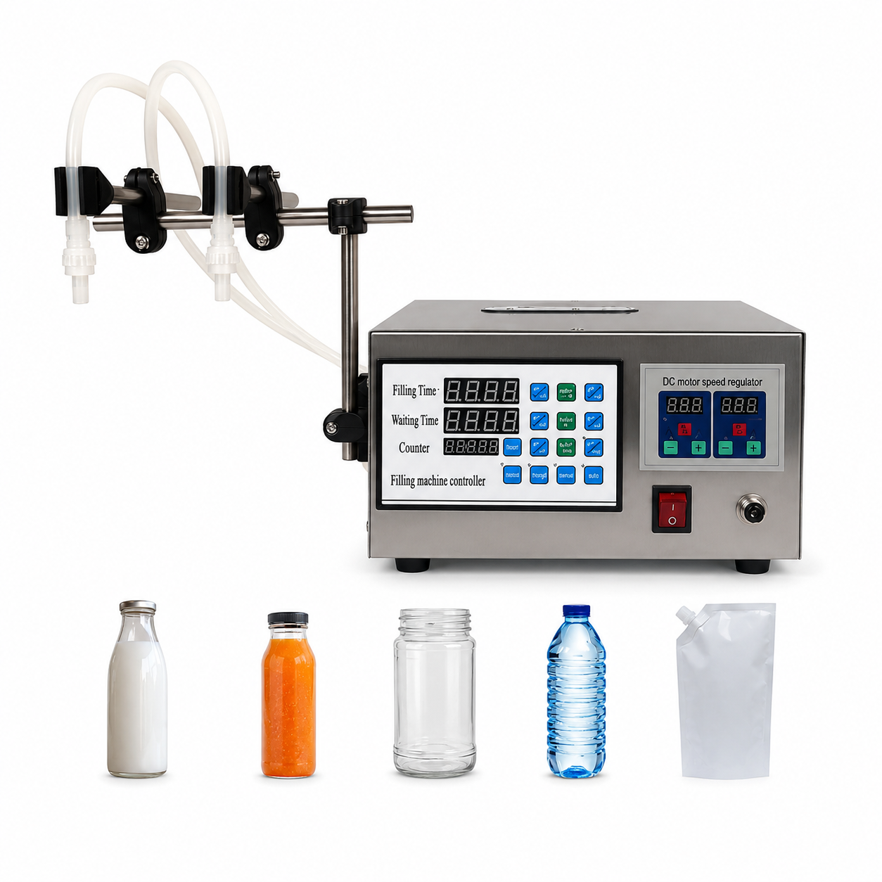 UNIVERSAL SEAL LT130 Double Head 10ml to 3000ml Electric Liquid Filling Machine | Stainless Steel Automatic Dual Nozzle Fille - Image 5
