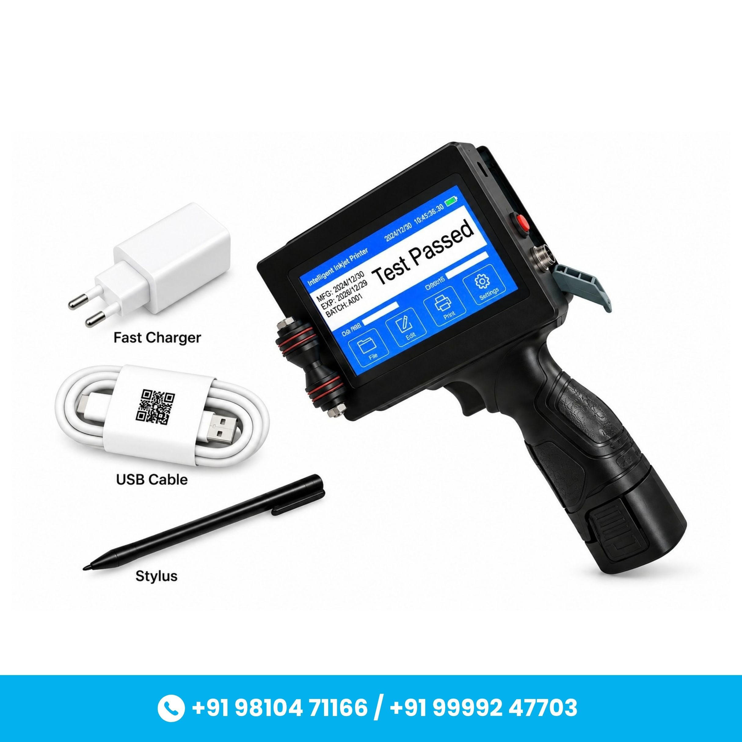 High Speed 12.7mm with Cartridge Plastic Body TIJ Printer for Date, MRP - Image 3