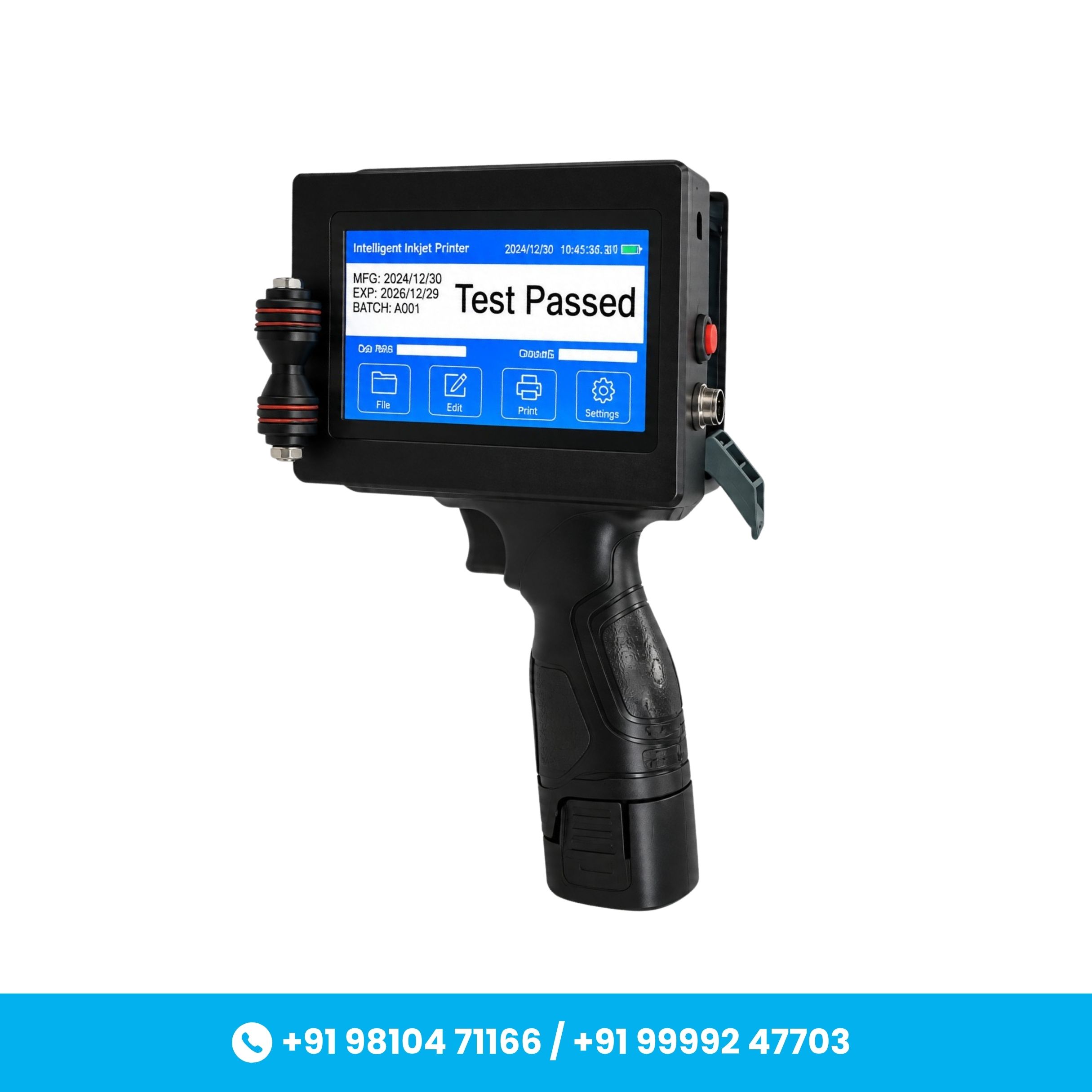 High Speed 12.7mm with Cartridge Plastic Body TIJ Printer for Date, MRP