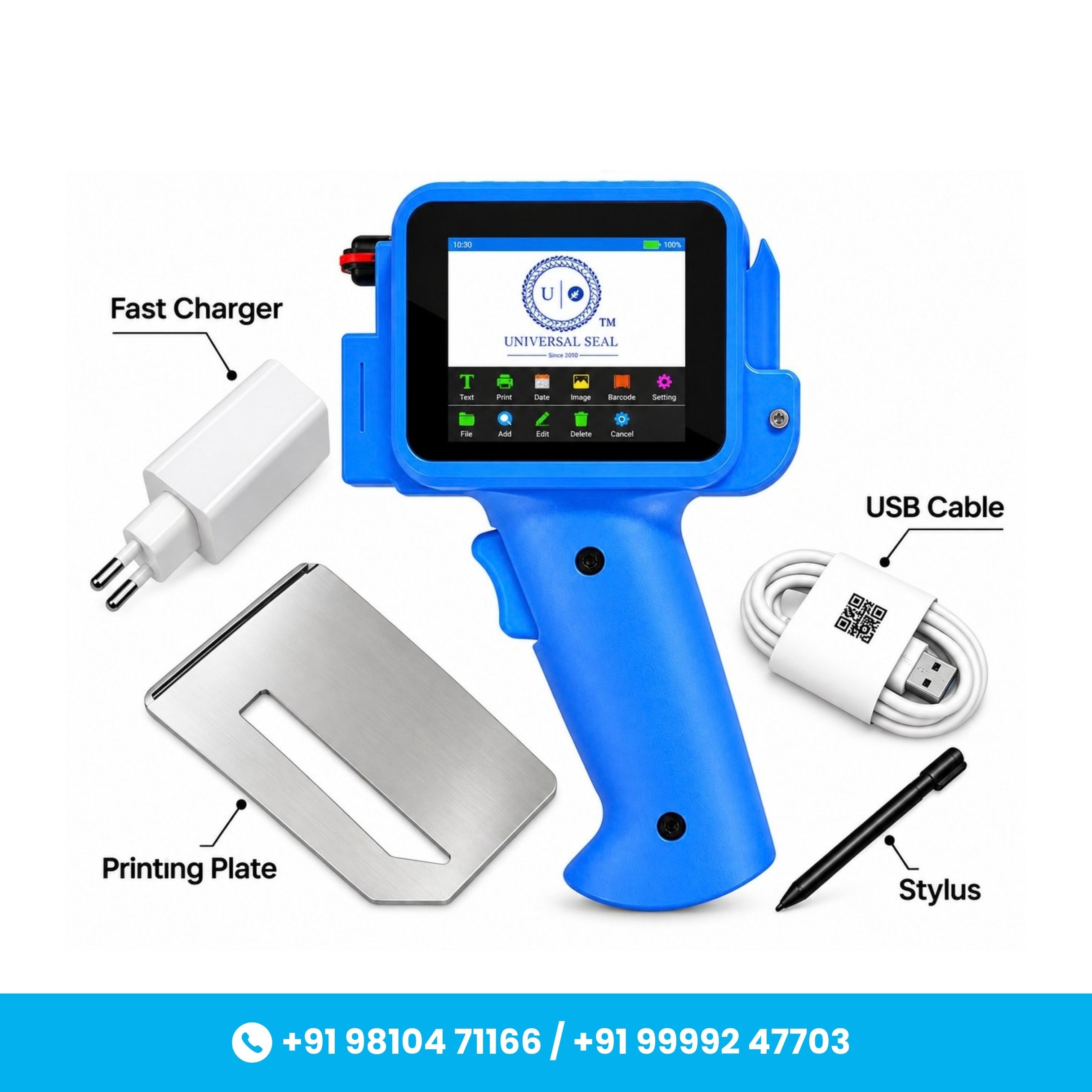Handy 12.7mm 2-in-1 Mini Pro Handheld TIJ Inkjet Printer with Water-Based Cartridge - Image 4
