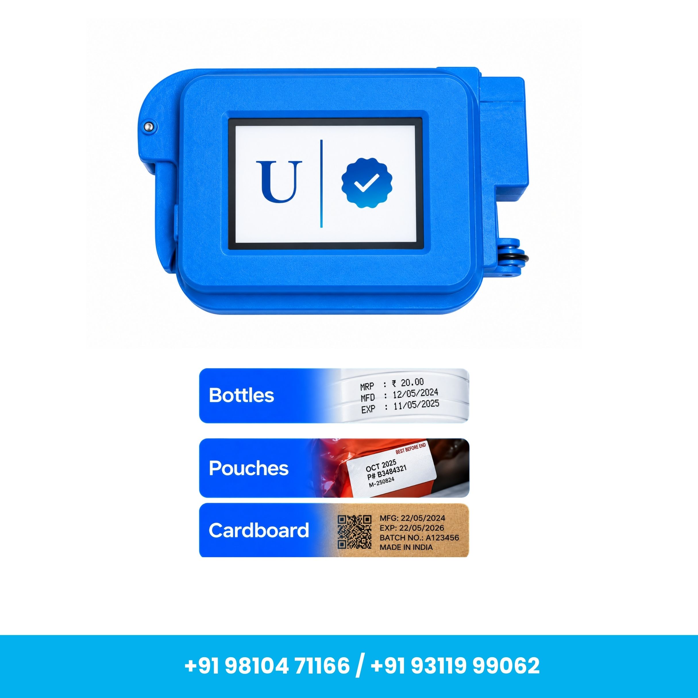 12.7mm Portable Mini Handheld TIJ Inkjet Printer for Round Surfaces – Date, MRP & Batch Coding - Image 3