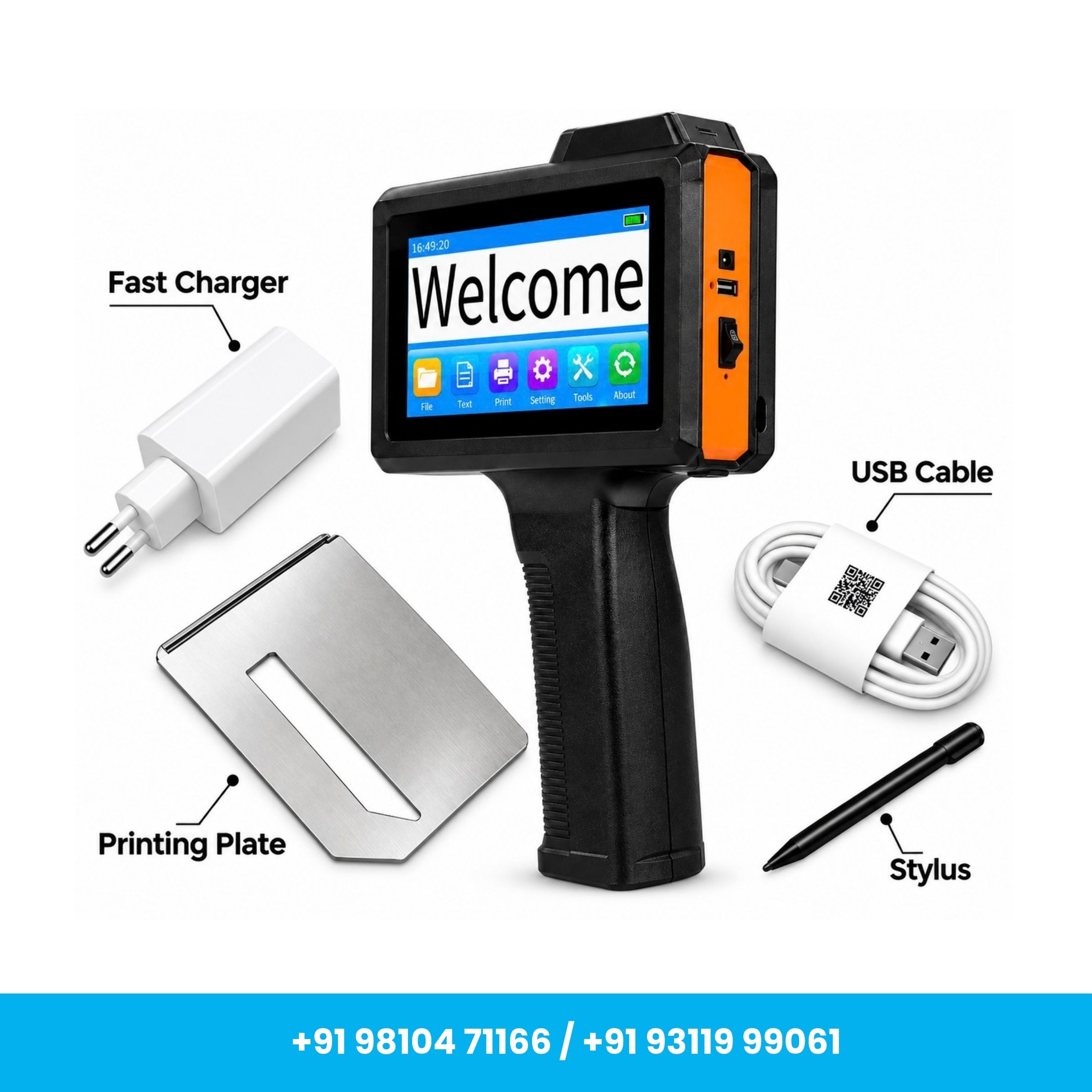 Advanced Lightweight Handheld TIJ Batch Coding Printer with Cartridge - Image 4