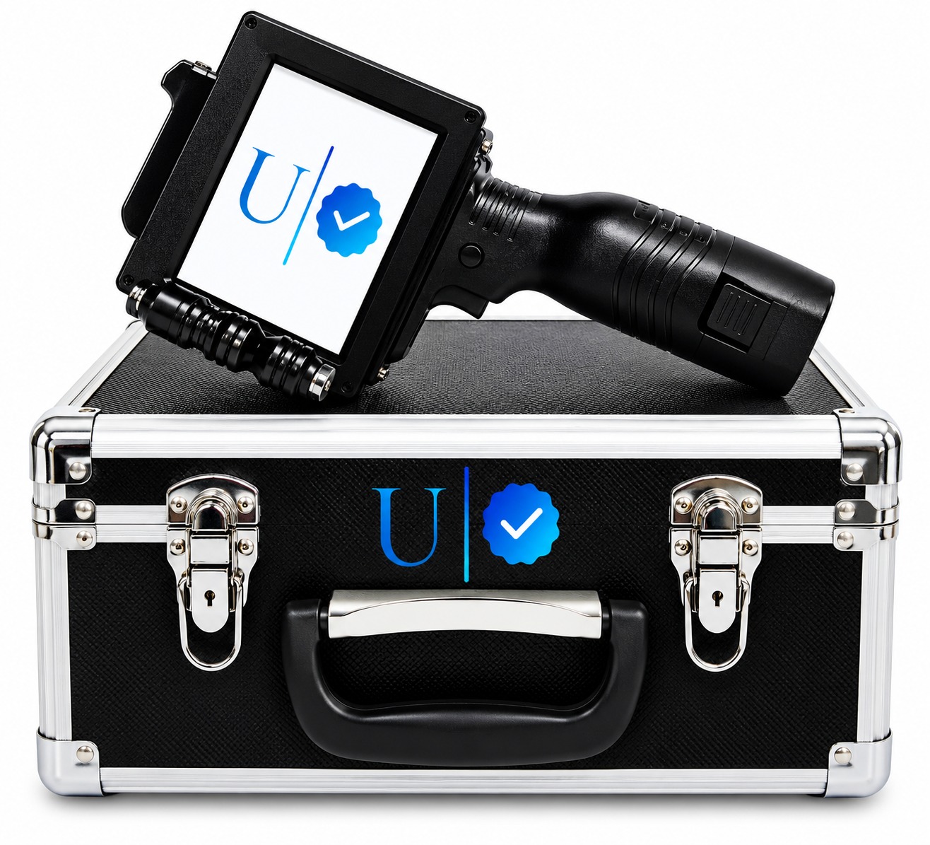 25.4mm Heavy Duty Plastic Body Handheld TIJ Inkjet Printer with Cartridge