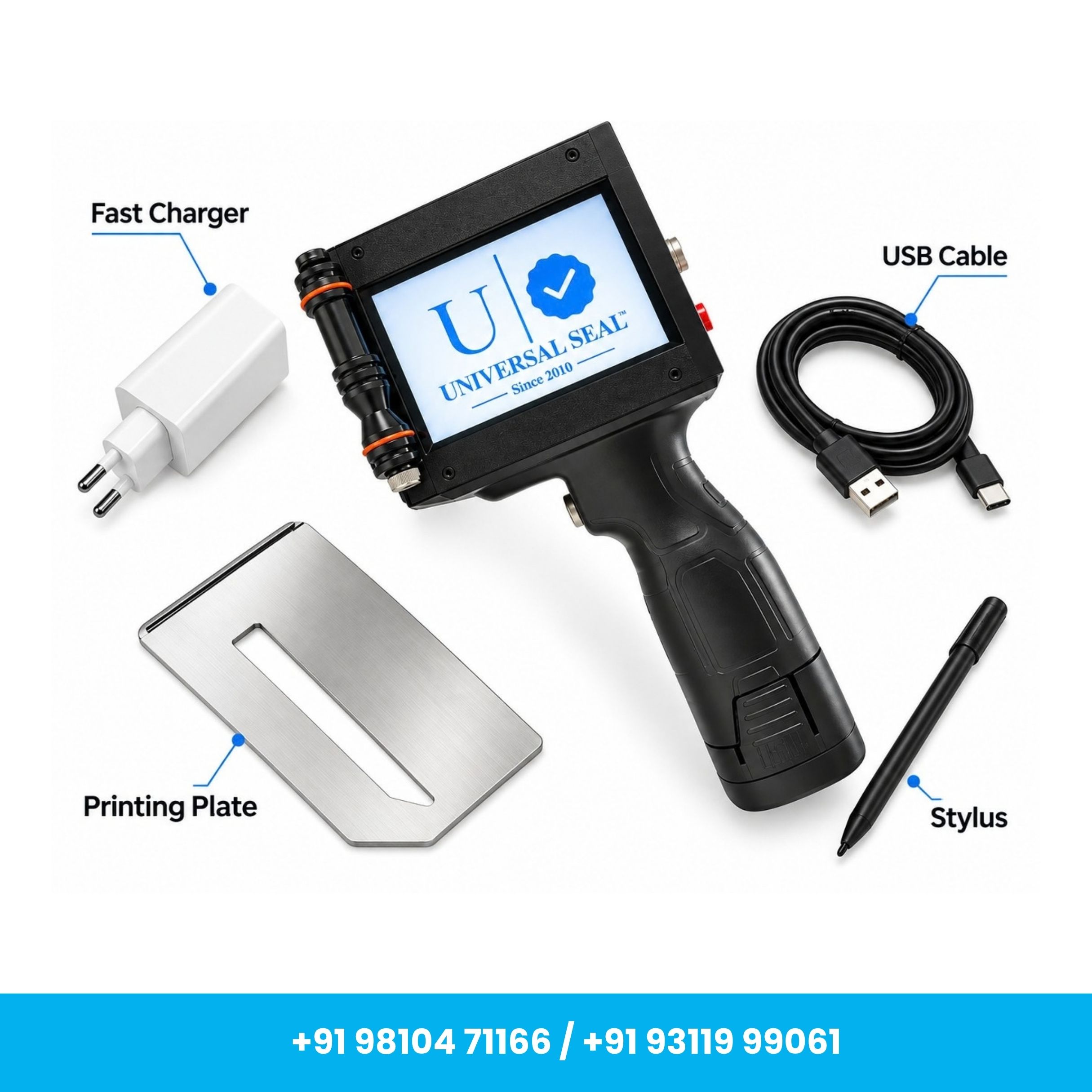 25.4mm Heavy Duty Plastic Body Handheld TIJ Inkjet Printer with Cartridge - Image 4
