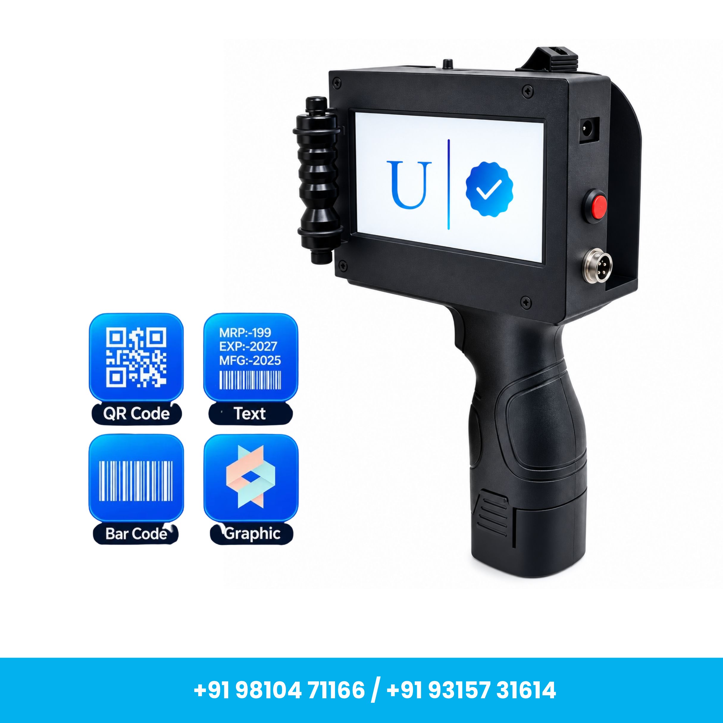 High Speed 12.7mm with Cartridge Plastic Body TIJ Printer for Date, MRP - Image 6