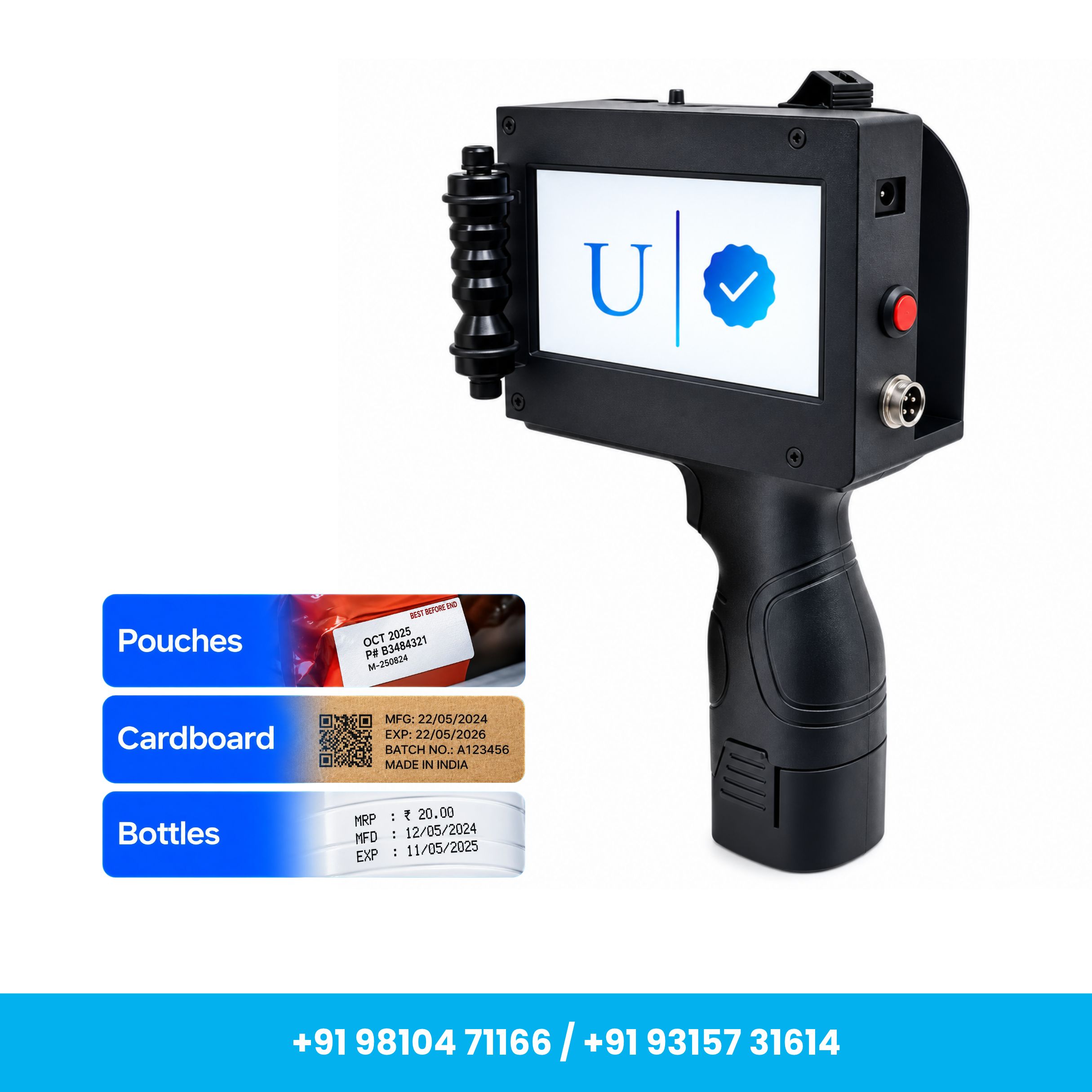 High Speed 12.7mm with Cartridge Plastic Body TIJ Printer for Date, MRP - Image 5