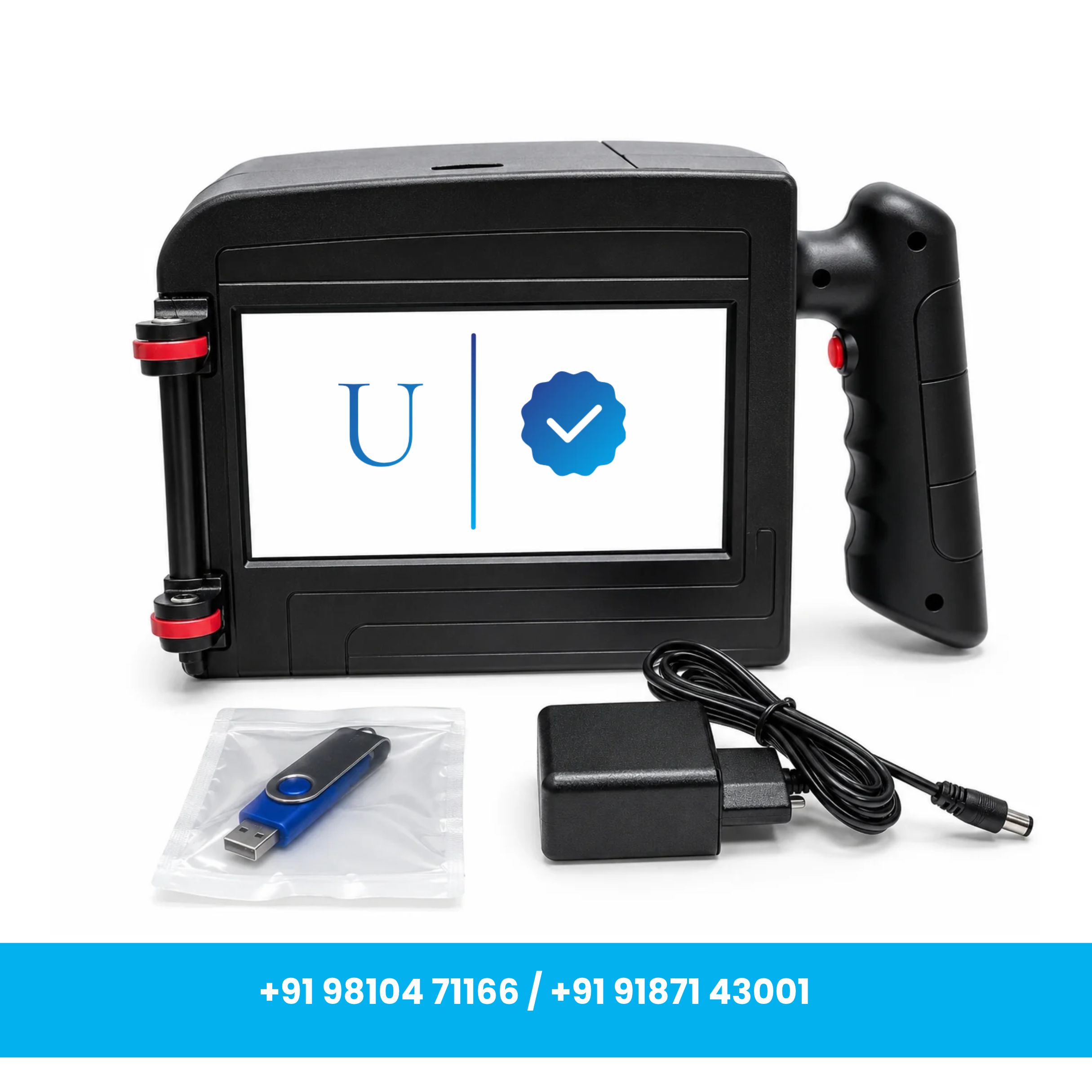 Universal Seal 4-Inch (100 mm) Industrial Handheld TIJ Inkjet Printer – Includes 4 × 1-Inch (25.4 mm) Black Solvent-Based Ink Cartridges - Image 3