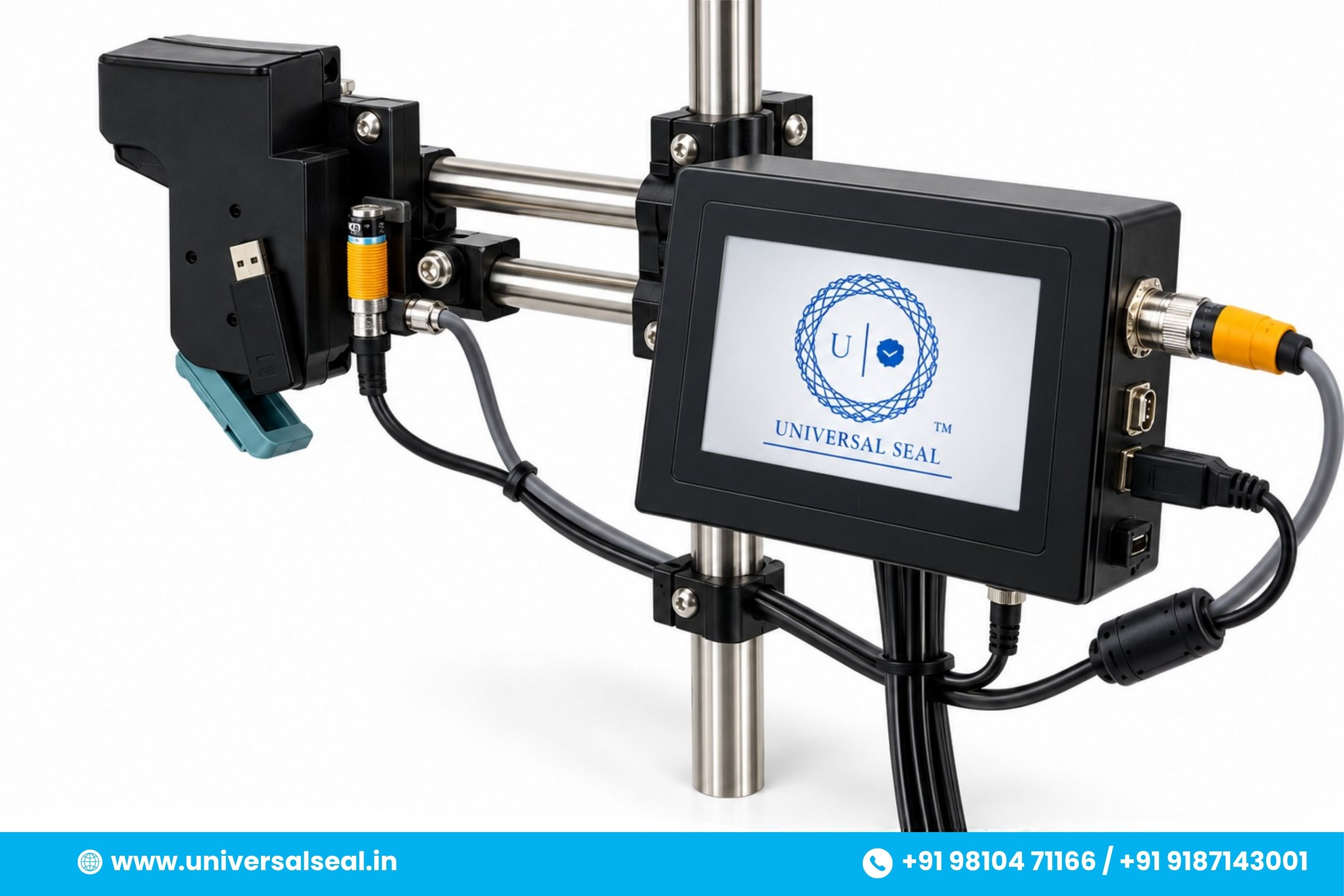 Automatic 25.4mm Online TIJ Printer for High Speed Printing of Expiry Date, Batch No., Barcodes - Image 2