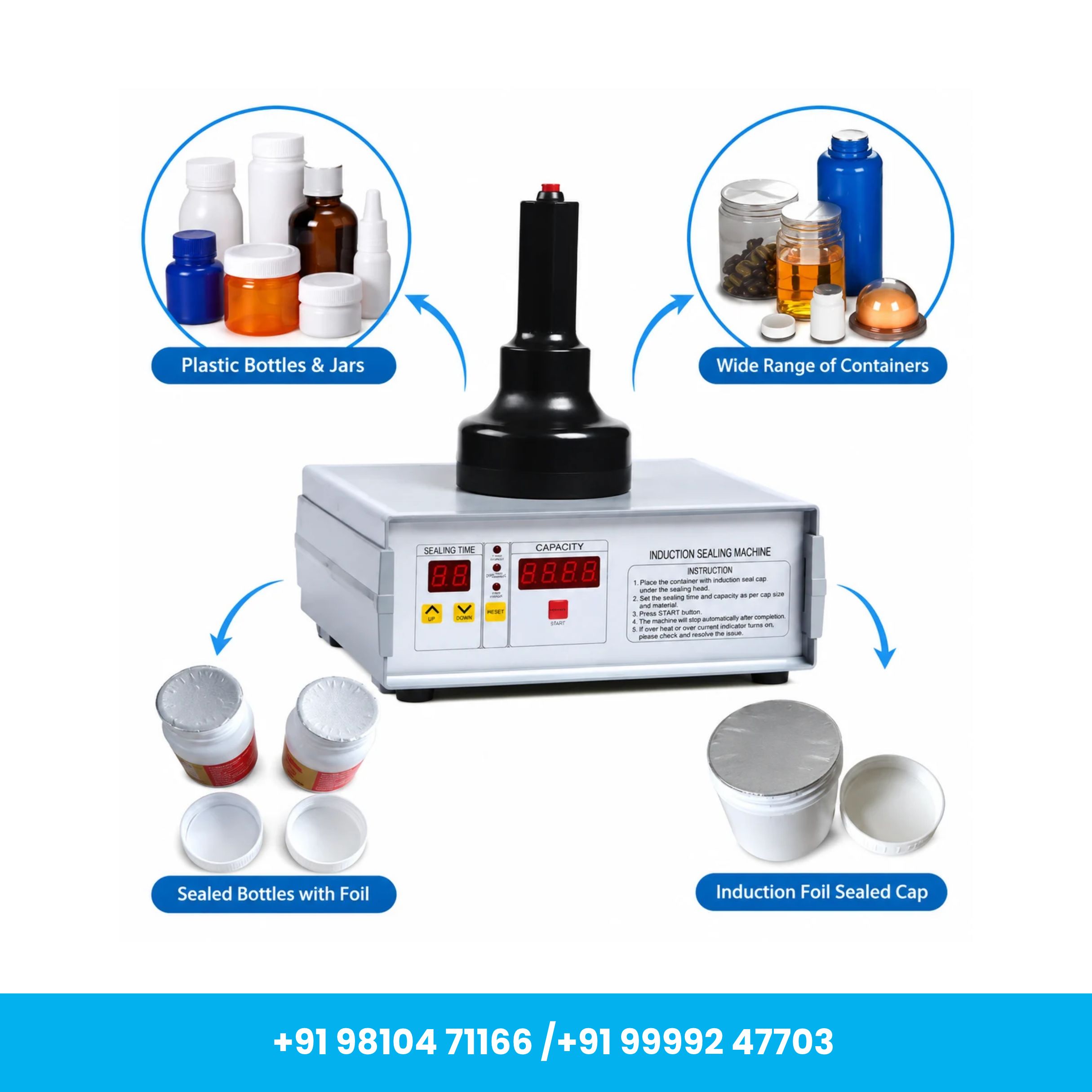 Universal Seal™ DCGY-F200 Portable Induction Sealing Machine - Image 3