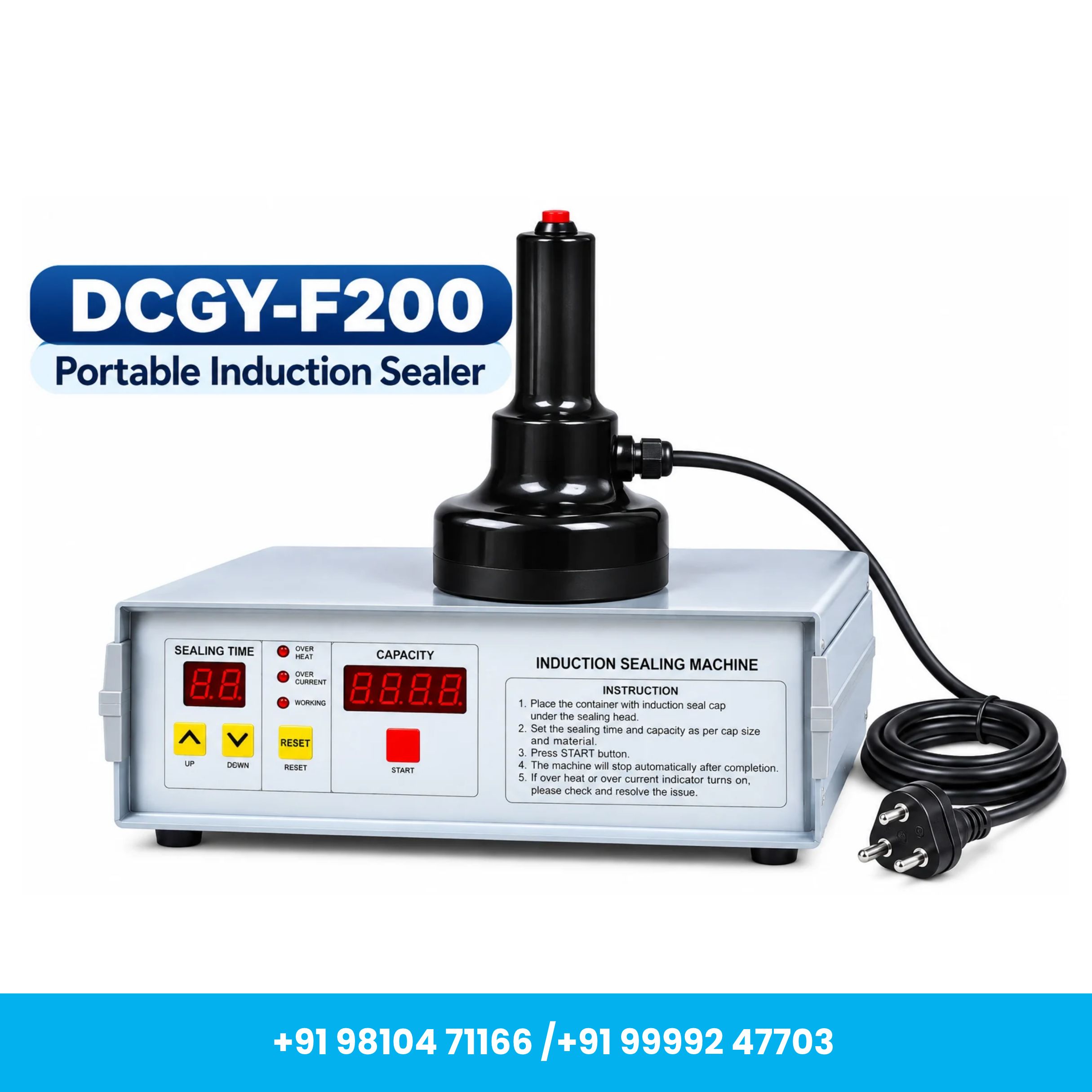 Universal Seal™ DCGY-F200 Portable Induction Sealing Machine - Image 4