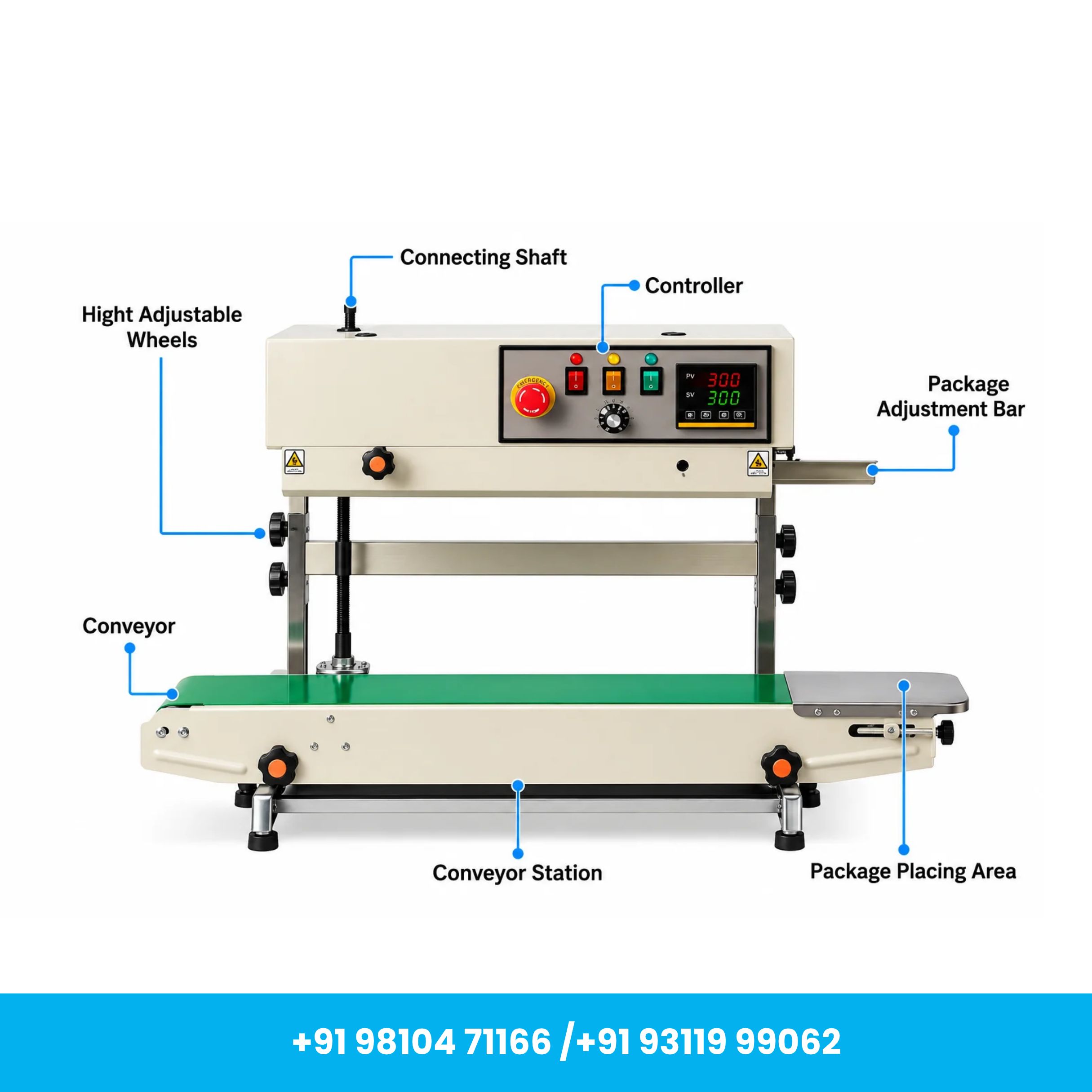 Universal Seal™ FR-900 Heavy Duty MS Vertical Band Sealer with Free Accessories - Image 2