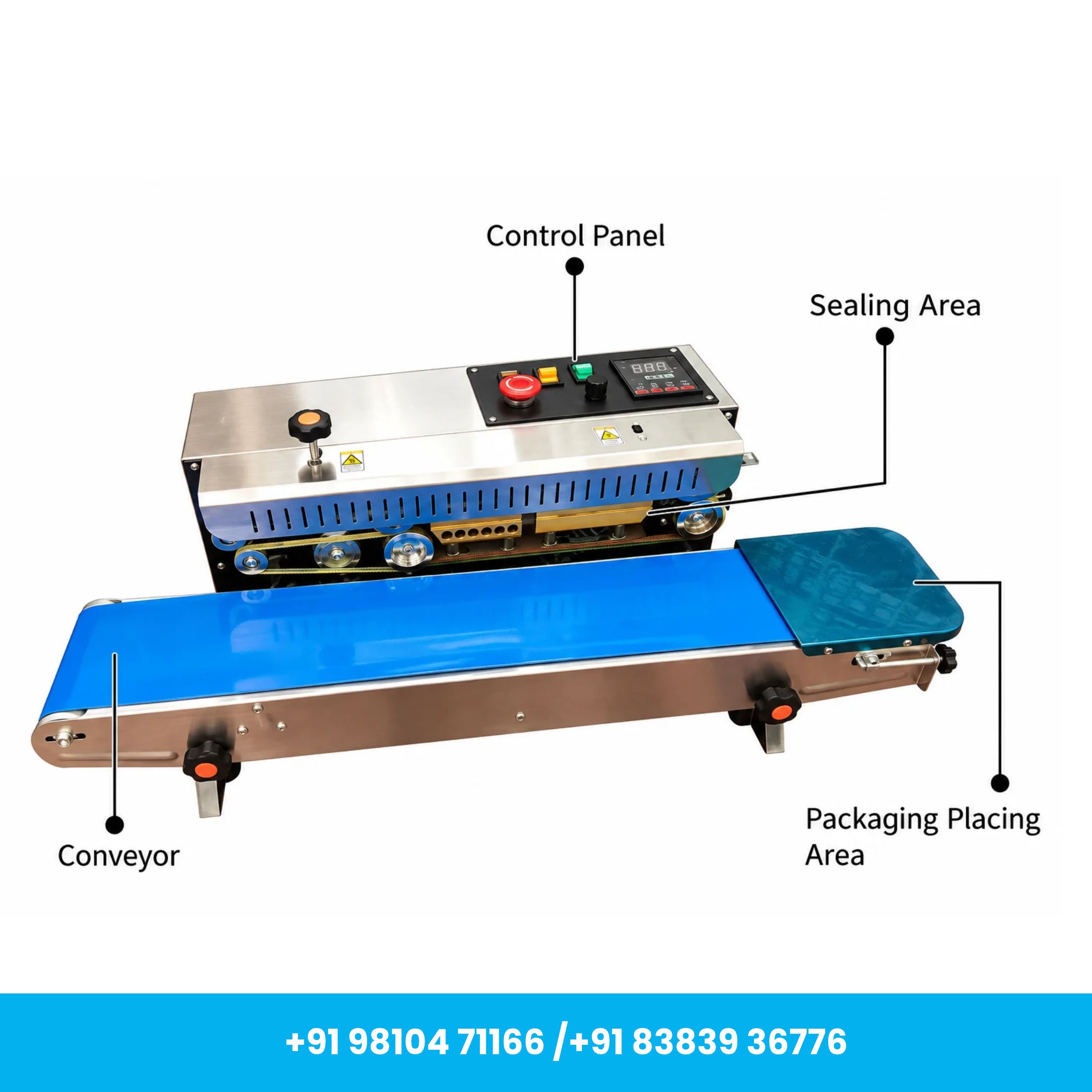 Universal Seal™ FR-900 SS Digital Continuous Horizontal Band Sealer Machine - Image 2