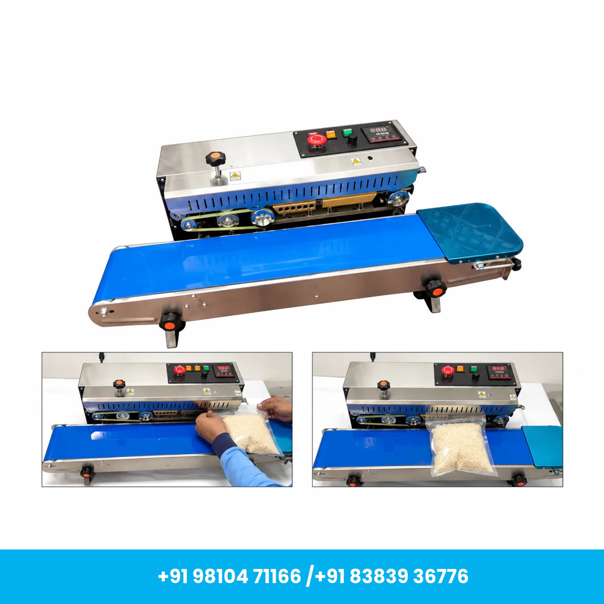 Universal Seal™ FR-900 SS Digital Continuous Horizontal Band Sealer Machine - Image 3