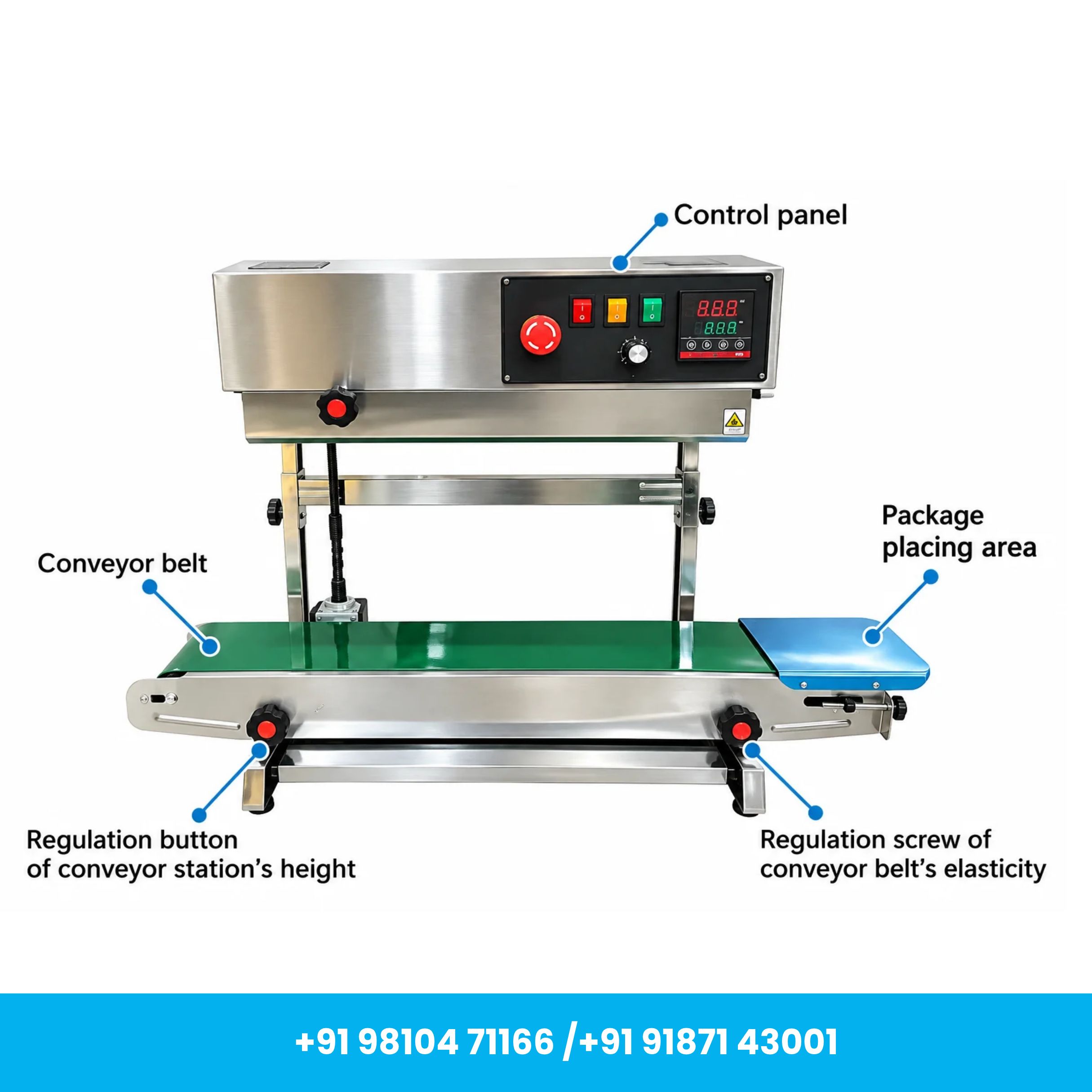 Universal Seal™ FR-900 Heavy Duty SS Vertical Continuous Band Sealer with Free Accessories - Image 2