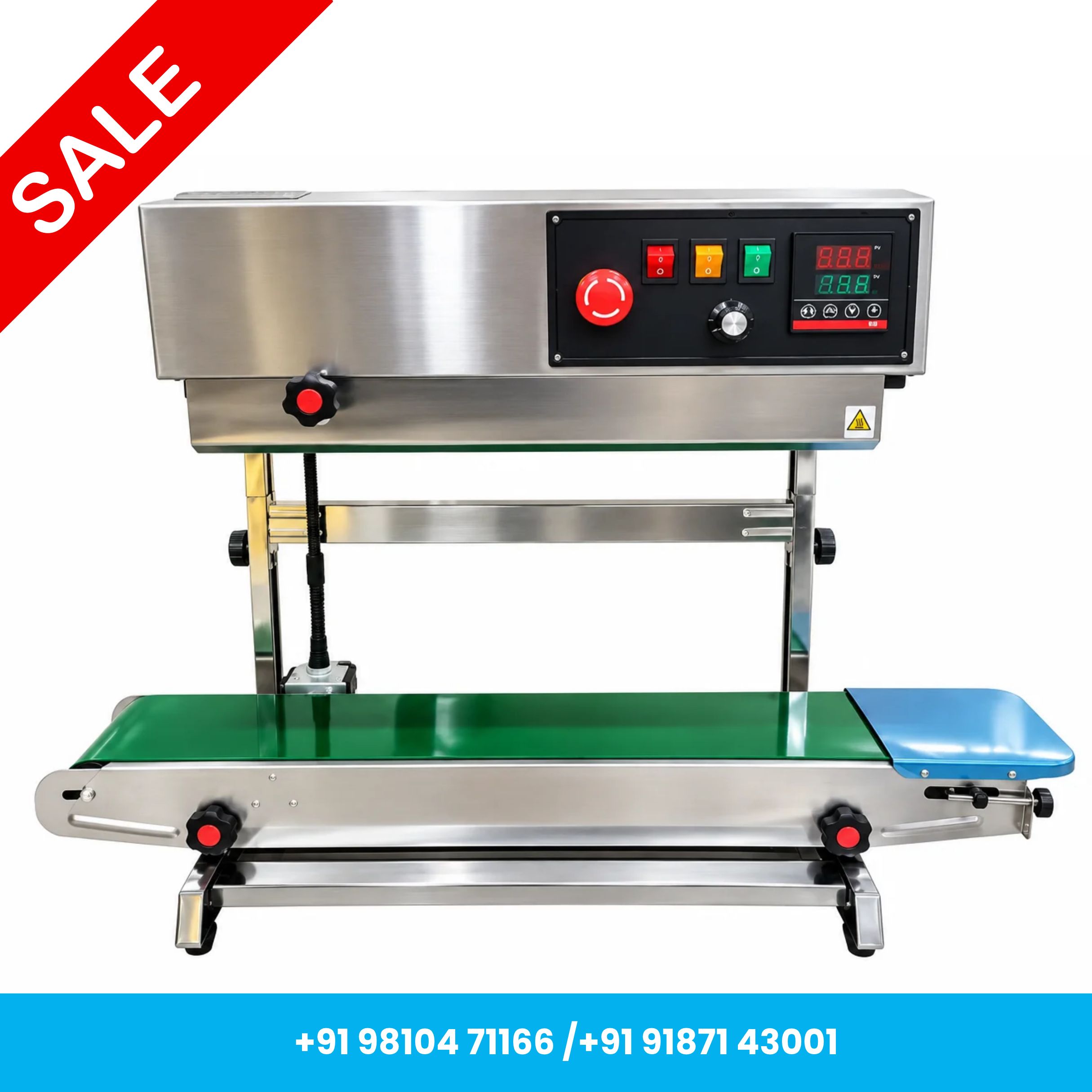 Universal Seal™ FR-900 Heavy Duty SS Vertical Continuous Band Sealer with Free Accessories