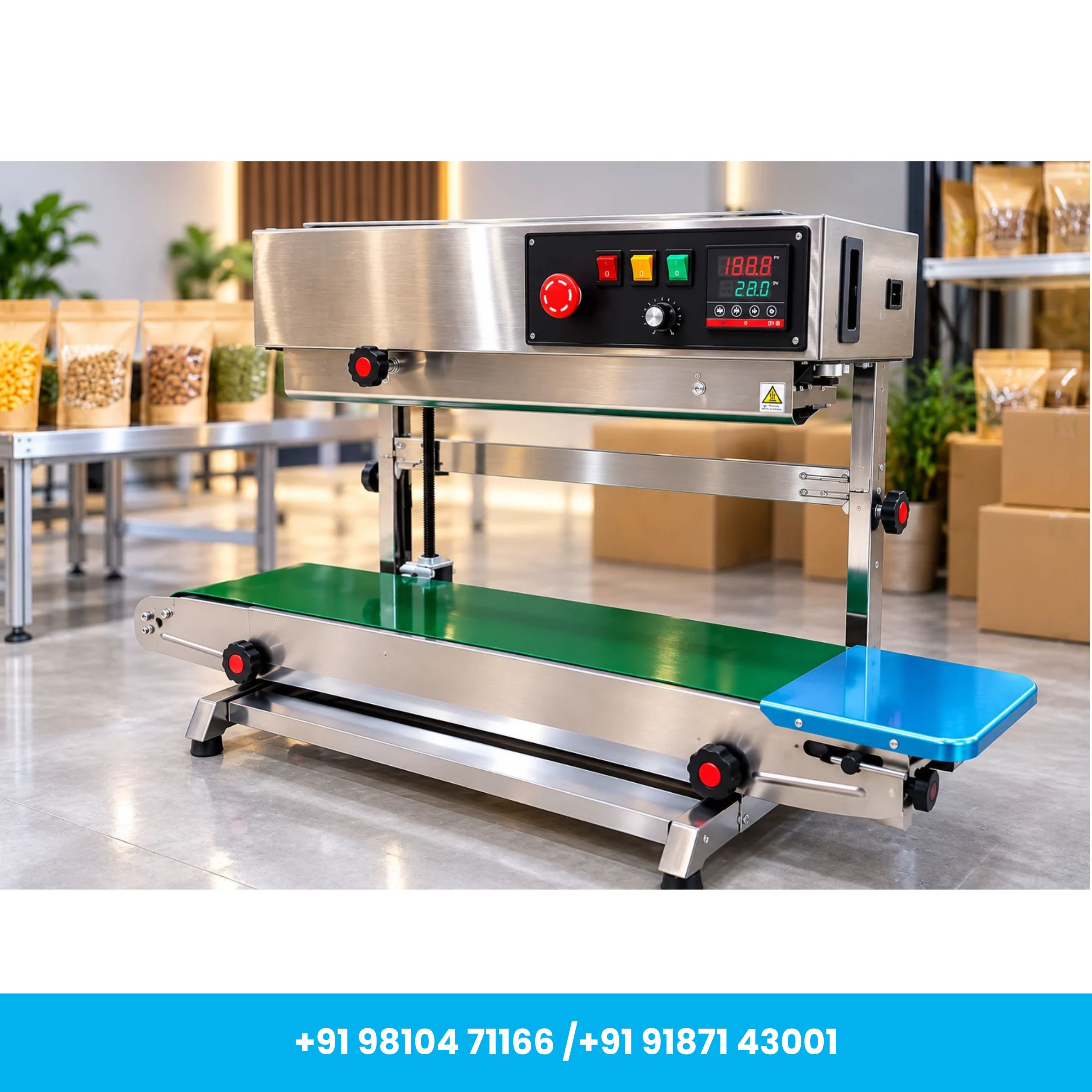 Universal Seal™ FR-900 Heavy Duty SS Vertical Continuous Band Sealer with Free Accessories - Image 4