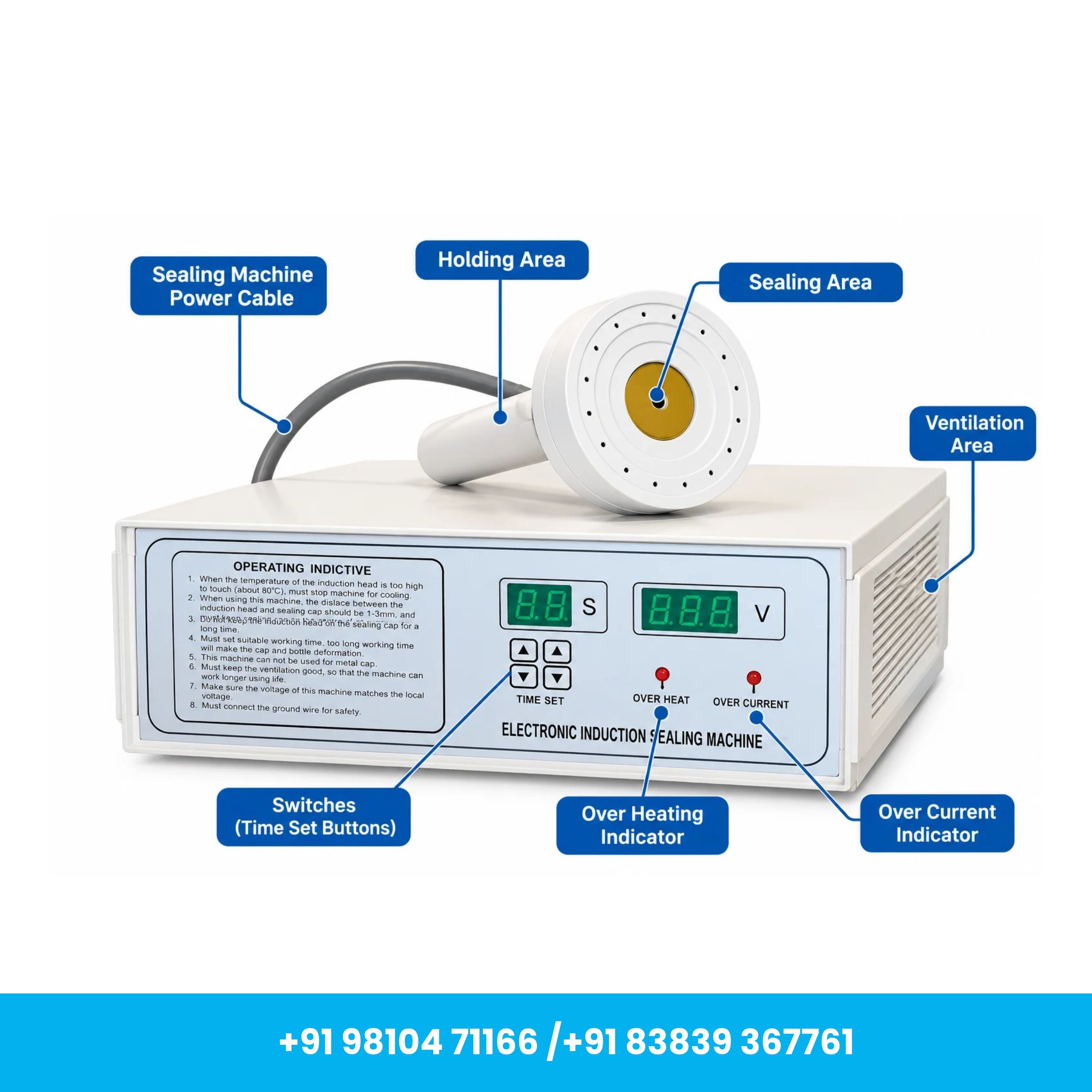 Universal Seal™ DGYF-500A Portable Induction Sealing Machine - Image 2